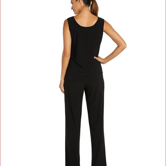 Black Sequined Jacket, Top & Pants Petite 3-Pc(NWT) - Picture 4 of 13